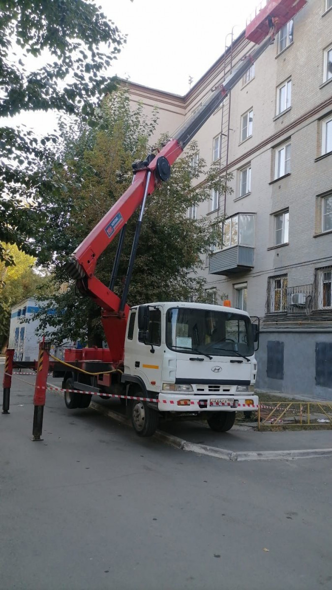 Монтаж фасада дома на АГП в Ангарске недорого